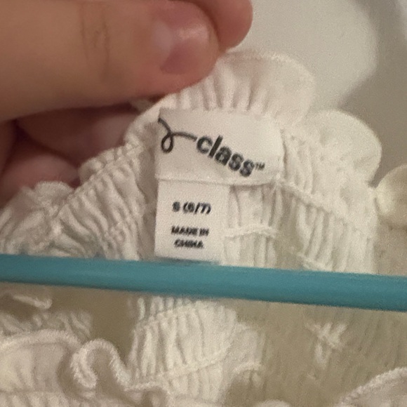 Art Class Cream Ruffle Tank Top - Picture 2 of 2